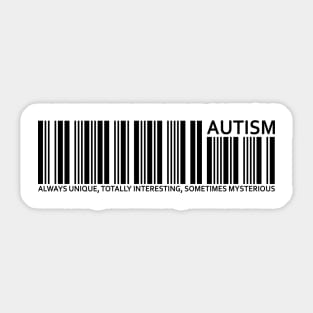 'A-U-T-I-S-M' Autism Awareness Shirt Sticker